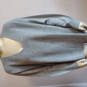 Something Navy V-neck sweater